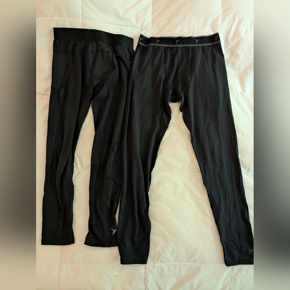 Lots Of 2 Boys Old Navy Base layer Pants Size L & XL